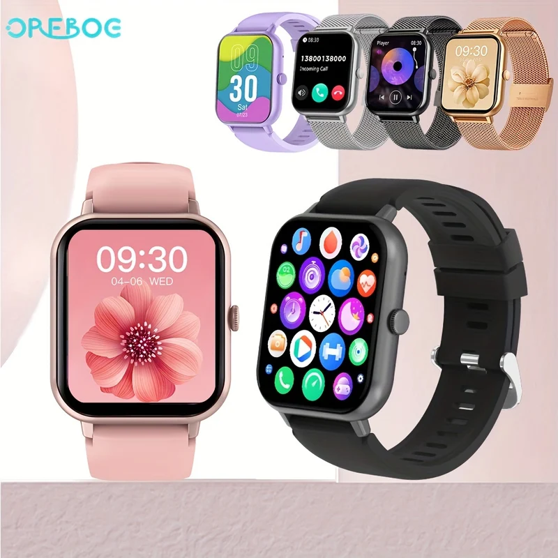 Smart Watch 4,65 Cm Schermo Tattile Completo: 100+ Modalità Sportive, Controllo Ai, Giochi, Monitoraggio Del Sonno, Orologio Fitness Impermeabile Per Telefoni Android E IOS - Perfetto Per Donne E Uomini!