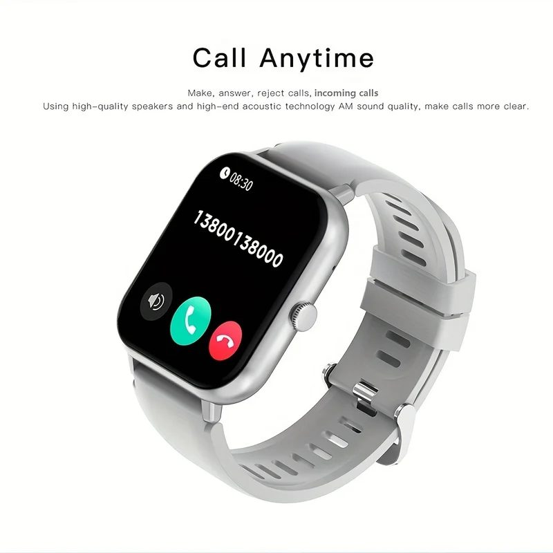 Smart Watch 4,65 Cm Schermo Tattile Completo: 100+ Modalità Sportive, Controllo Ai, Giochi, Monitoraggio Del Sonno, Orologio Fitness Impermeabile Per Telefoni Android E IOS - Perfetto Per Donne E Uomini!