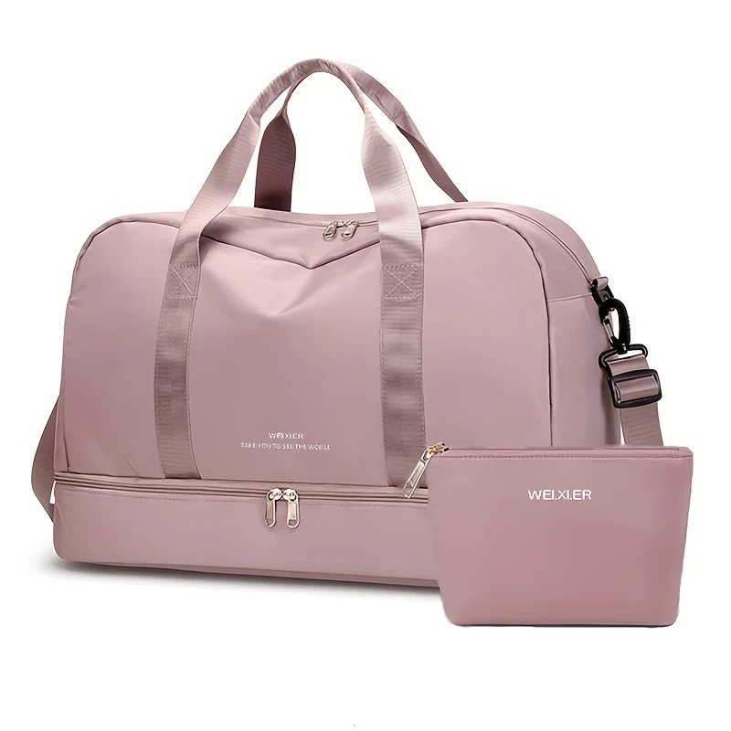 Espandibile Bagaglio Da Viaggio, Borsa Sportiva, Borsa Fitness, Borsa Da Weekend A Spalla Singola Per Donne