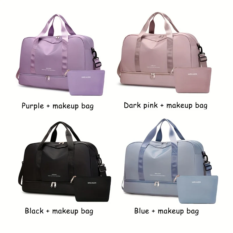 Espandibile Bagaglio Da Viaggio, Borsa Sportiva, Borsa Fitness, Borsa Da Weekend A Spalla Singola Per Donne