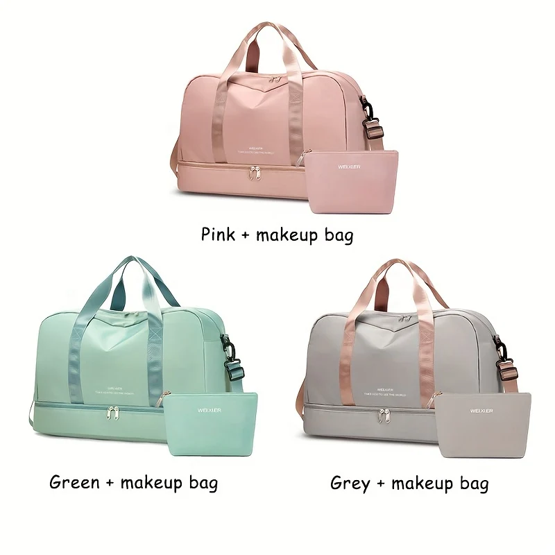 Espandibile Bagaglio Da Viaggio, Borsa Sportiva, Borsa Fitness, Borsa Da Weekend A Spalla Singola Per Donne