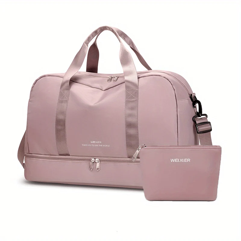 Espandibile Bagaglio Da Viaggio, Borsa Sportiva, Borsa Fitness, Borsa Da Weekend A Spalla Singola Per Donne