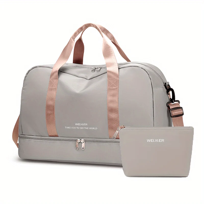 Espandibile Bagaglio Da Viaggio, Borsa Sportiva, Borsa Fitness, Borsa Da Weekend A Spalla Singola Per Donne