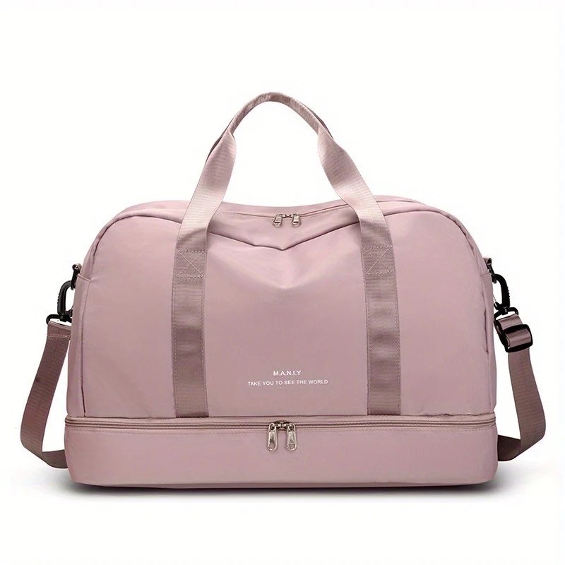 Espandibile Bagaglio Da Viaggio, Borsa Sportiva, Borsa Fitness, Borsa Da Weekend A Spalla Singola Per Donne