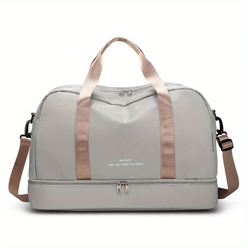 Espandibile Bagaglio Da Viaggio, Borsa Sportiva, Borsa Fitness, Borsa Da Weekend A Spalla Singola Per Donne