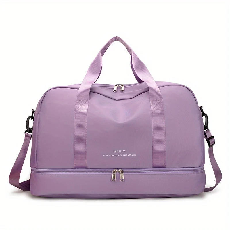 Espandibile Bagaglio Da Viaggio, Borsa Sportiva, Borsa Fitness, Borsa Da Weekend A Spalla Singola Per Donne