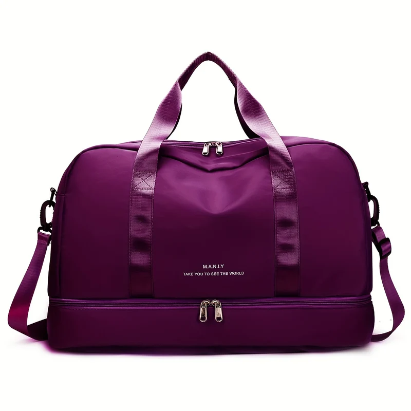 Espandibile Bagaglio Da Viaggio, Borsa Sportiva, Borsa Fitness, Borsa Da Weekend A Spalla Singola Per Donne