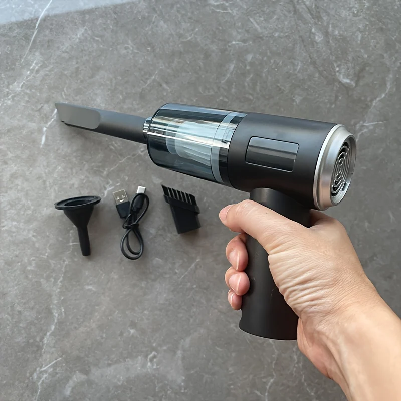1pc Potente Aspirapolvere Portatile, Piccolo E Senza Fili, Con Forte Aspirazione, Adatto Per La Pulizia Domestica, Dell'auto E Da Tavolo