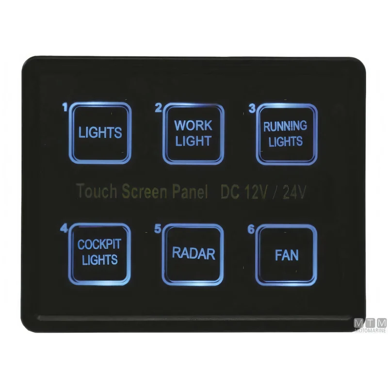 Pannello Touch MTM con Centralina Interruttori