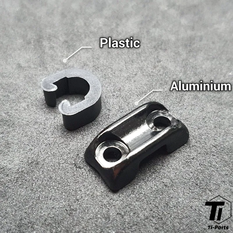 Aluminium Cable Holder C clip | Frame cable hose holder | For Brake Shifter Cable Hose | Steel Aluminium Roadbike Gravel