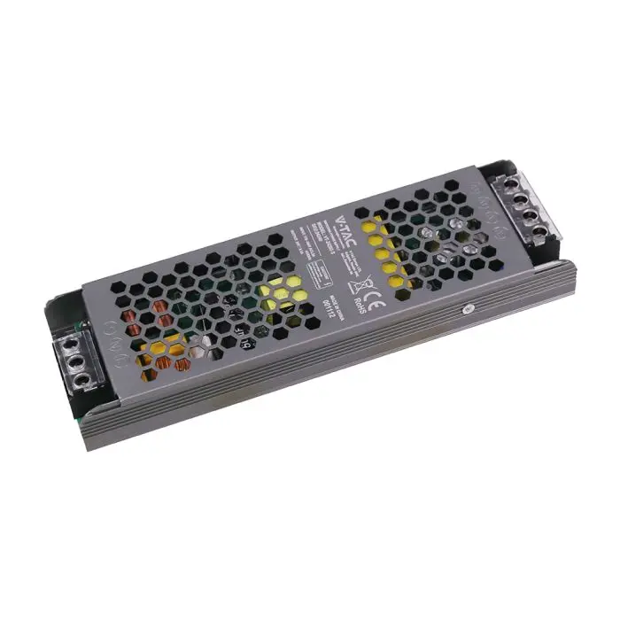 Alimentatore LED V-TAC Slim in Metallo 200W 24V 8.25A – Ultra Piatto IP20