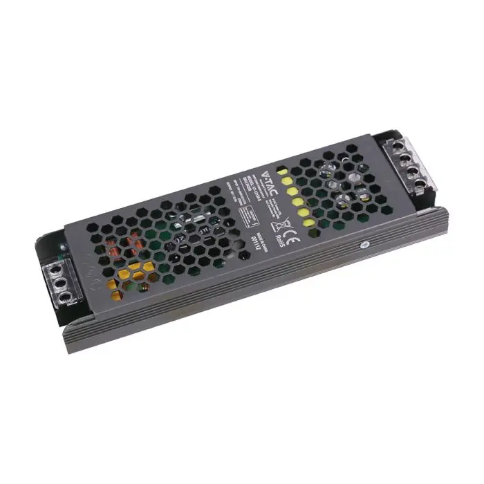 Alimentatore LED V-TAC Slim in Metallo 150W 24V 6.25A – Ultra Piatto IP20
