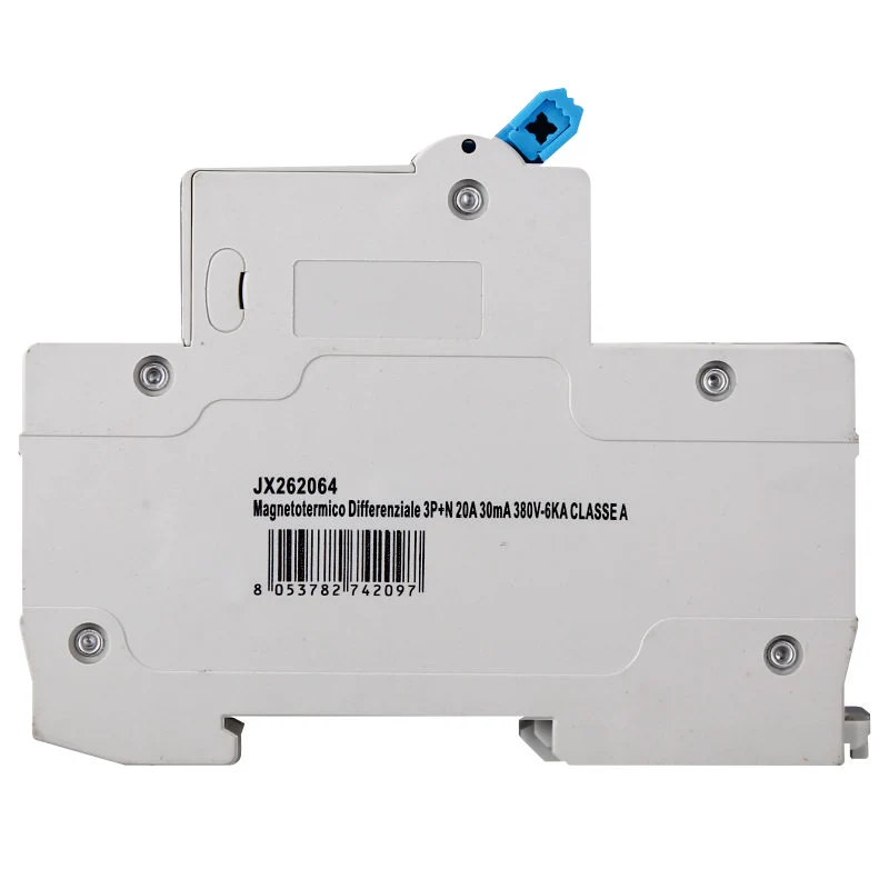 Magnetotermico Differenziale 3P+N 20A 30mA 380V 6KA Classe A Ettroit - JX262064