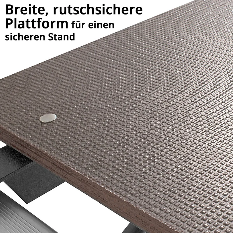 STAHLWERK Leitergerüst LG-270 ST 150 kg Tragkraft, 3 in 1 Mehrzweckleiter / Aluminium Klappleiter / Arbeitsgerüst / Arbeitsplattform / Gerüst mit rutschfesten Sprossen inklusive 7 Jahre Hersteller-Garantie