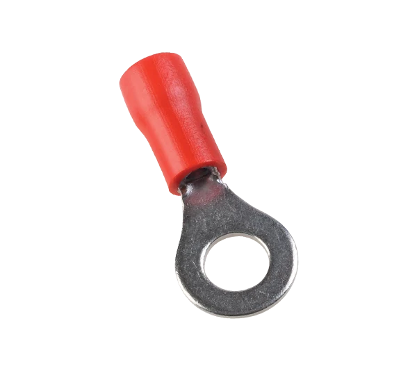 Capocorda a Occhiello Isolato Rosso 1.25-5 – Per Cavi 0.5-1.5mm² - Foro M5 (100 pz.)