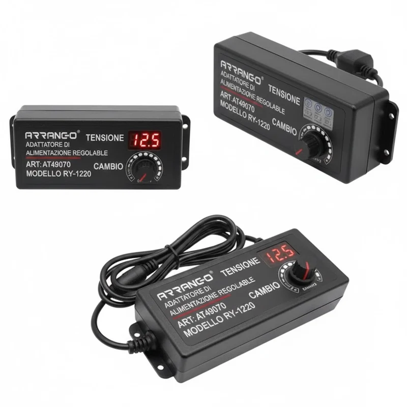 Alimentatore Universale Regolabile 3V-24V 3A con Display Digitale