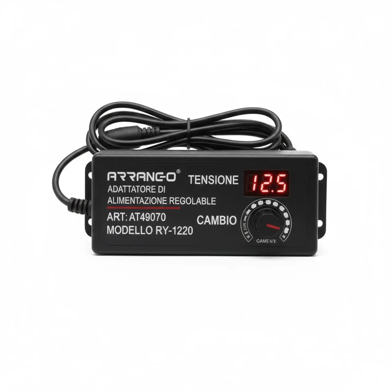 Alimentatore Universale Regolabile 3V-24V 3A con Display Digitale