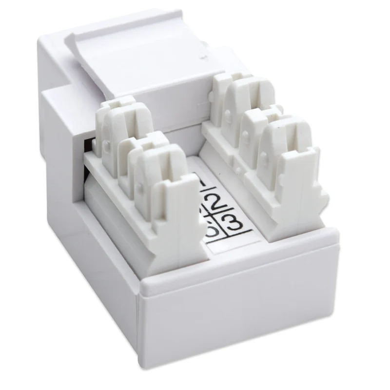 Frutto Presa Telefonica RJ11/RJ12 - Attacco Standard Keystone - Bianco