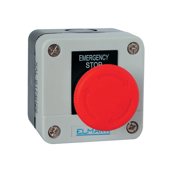 Pulsante di Emergenza a Fungo EL1-B174 (1NC) IP44 Rosso