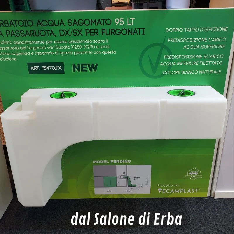 VECAM - SERBATOIO 95L PASSARUOTA FURGONI CON FIX-SYSTEM