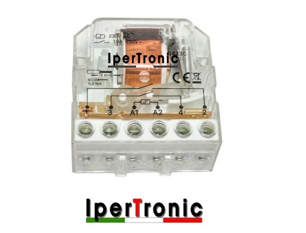 relè passo passo ad impulsi elettromeccanico 1 contatto | ipertronic | ERL2301SC