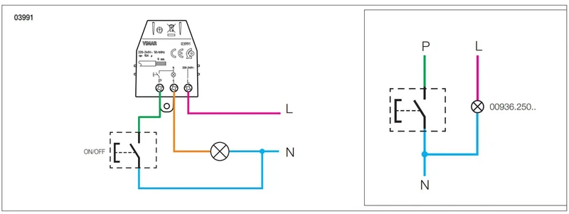 Vimar 03991 Modulo Relè Elettronico Passo-Passo Silenzioso | Per Illuminazione e Automazione