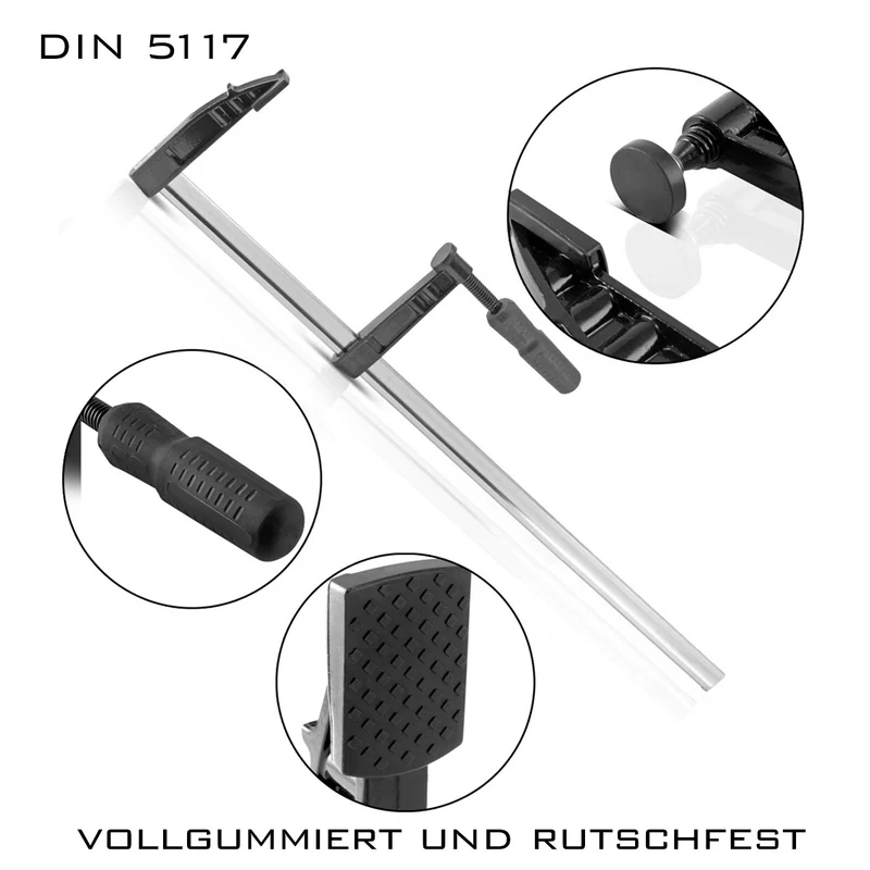 STAHLWERK Schraubzwinge und Spannzwinge 120 x 800 mm DIN 5117