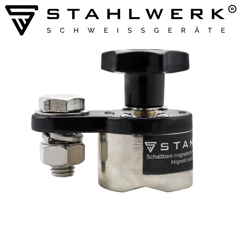 STAHLWERK Massemagnet bis 300 A / schaltbarer Massemagnet für Schweißkabel