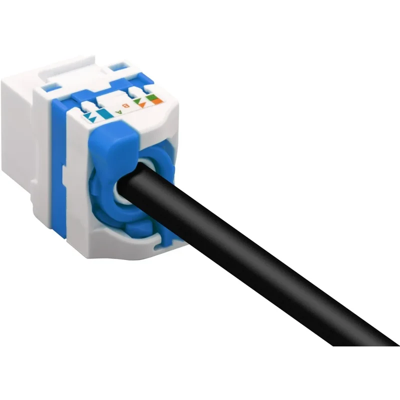 Frutto di Rete RJ45 Cat 6 Keystone - Installazione Facile Senza Attrezzi (Tooless)
