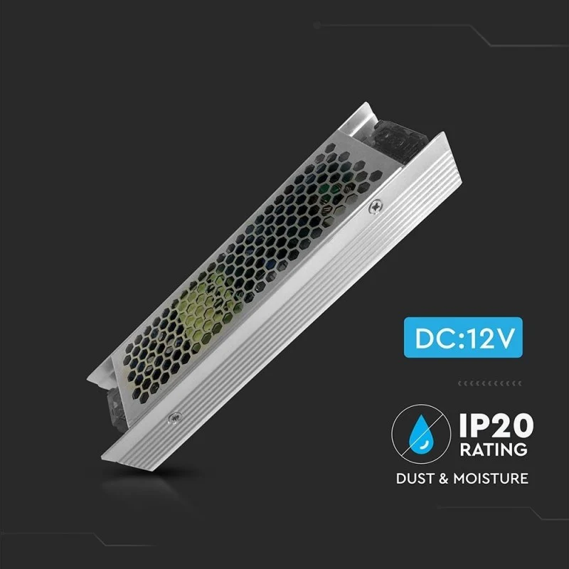 V-TAC VT-20152 Alimentatore in Metallo 150W 12V 12,5A IP20 - SKU 3244
