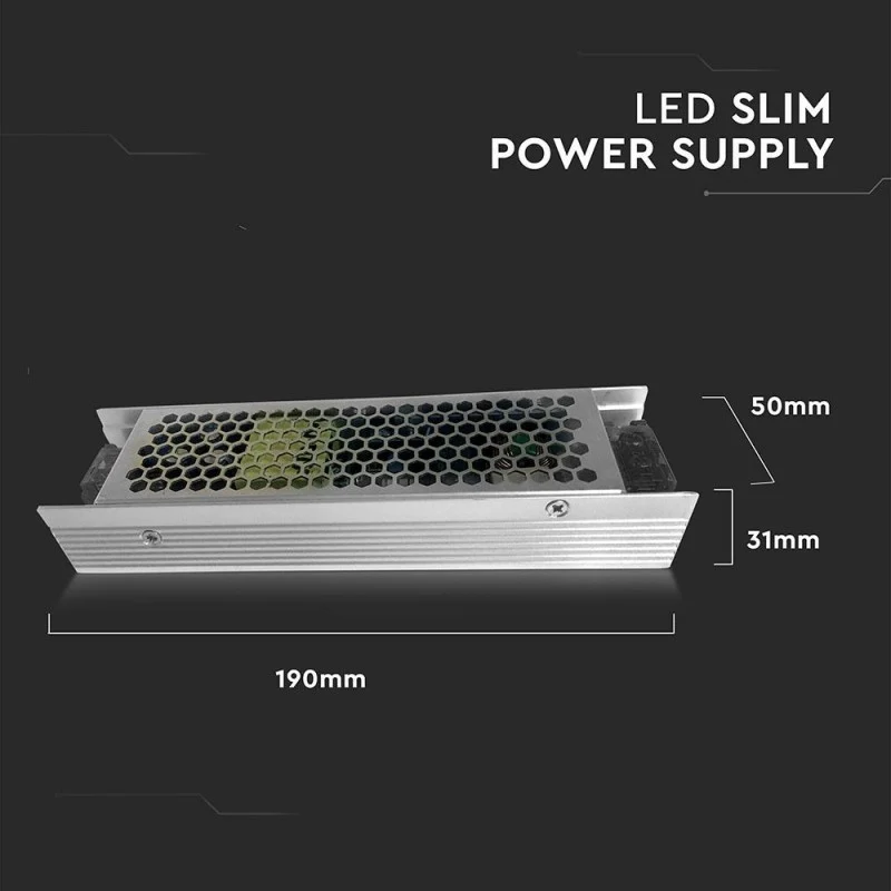 V-TAC VT-20122 Alimentatore in Metallo 120W 12V 10A IP20 - SKU 3243