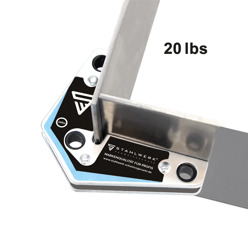 STAHLWERK 4 × Magnetwinkel Schweißwinkel 9 kg / 20 lbs