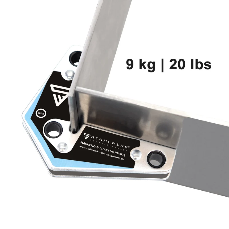 STAHLWERK 4 × Magnetwinkel Schweißwinkel 9 kg / 20 lbs