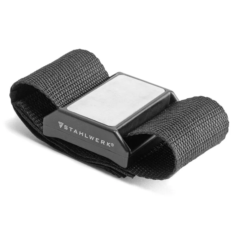 STAHLWERK Magnetarmband für Schrauben magnetische Kleinteile Schrauben Nägel Bits Bohrer Werkzeug starker Magnet Handwerker 2er Set