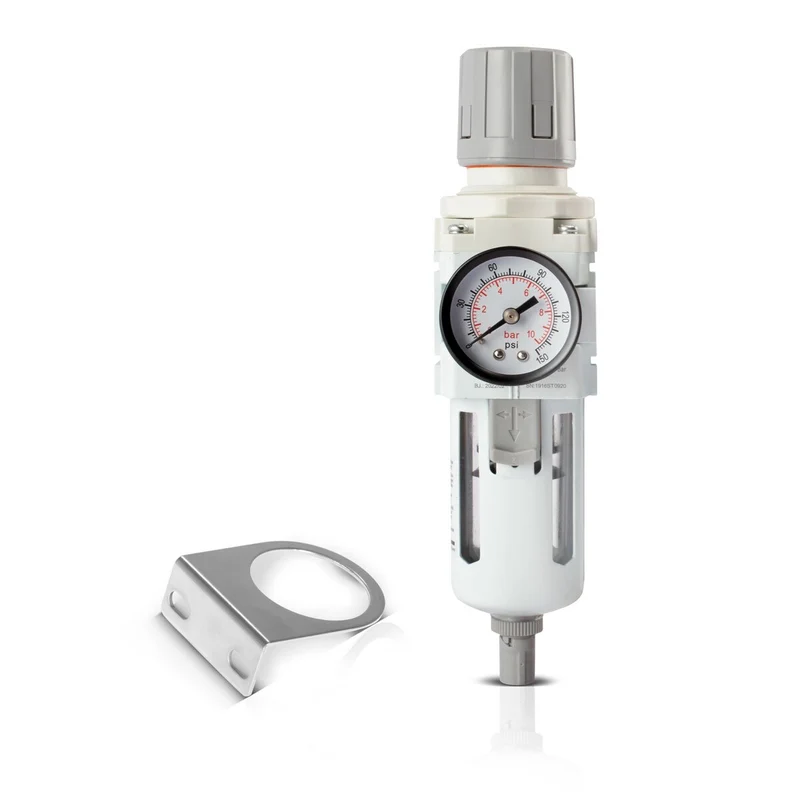 STAHLWERK Wasserabscheider bis 10,5 bar für Druckluftkompressoren Druckluftwerkzeuge Wartungseinheit Filter Druckluft Druckregler Anschluss 1/4