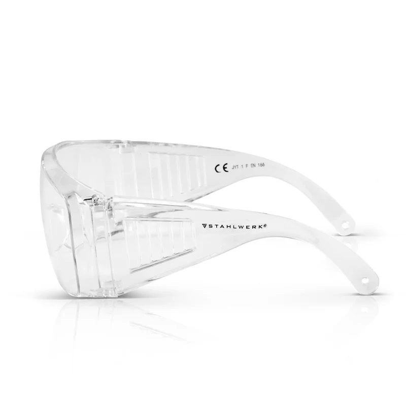 STAHLWERK Schutzbrille / Überbrille / Arbeitsbrille /Arbeitsschutzausrüstung / Sicherheitsbrille kratzfest
