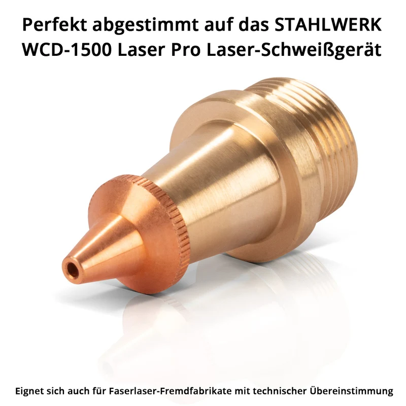 STAHLWERK Laser-Schneiddüse | CUT Düse M8 x 1,5 mm Profi-Zubehör für Laser-Schweißbrenner | Laser-Schweißgeräte