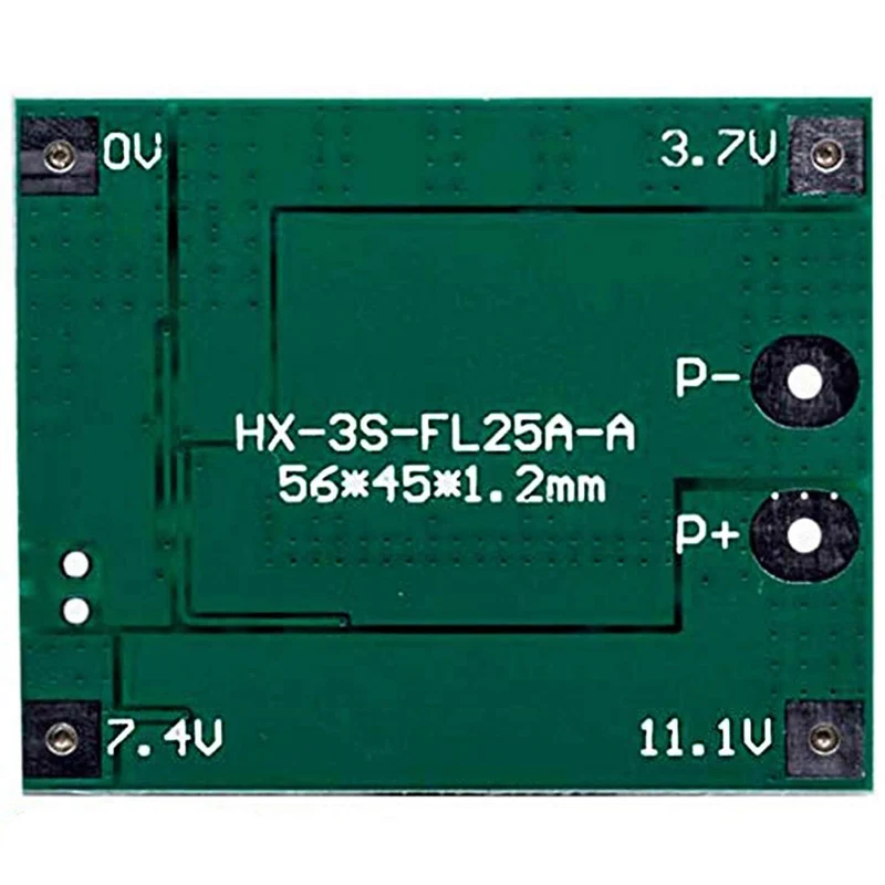 PCB protection board for 3 lithium batteries BMS board module