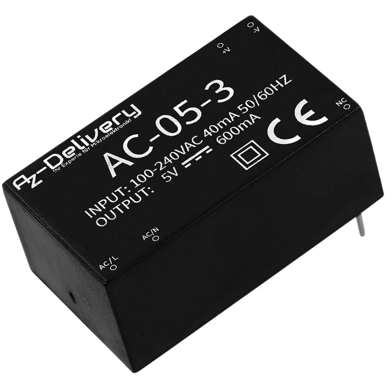 220V to 5V mini power supply compatible with Arduino and Raspberry Pi