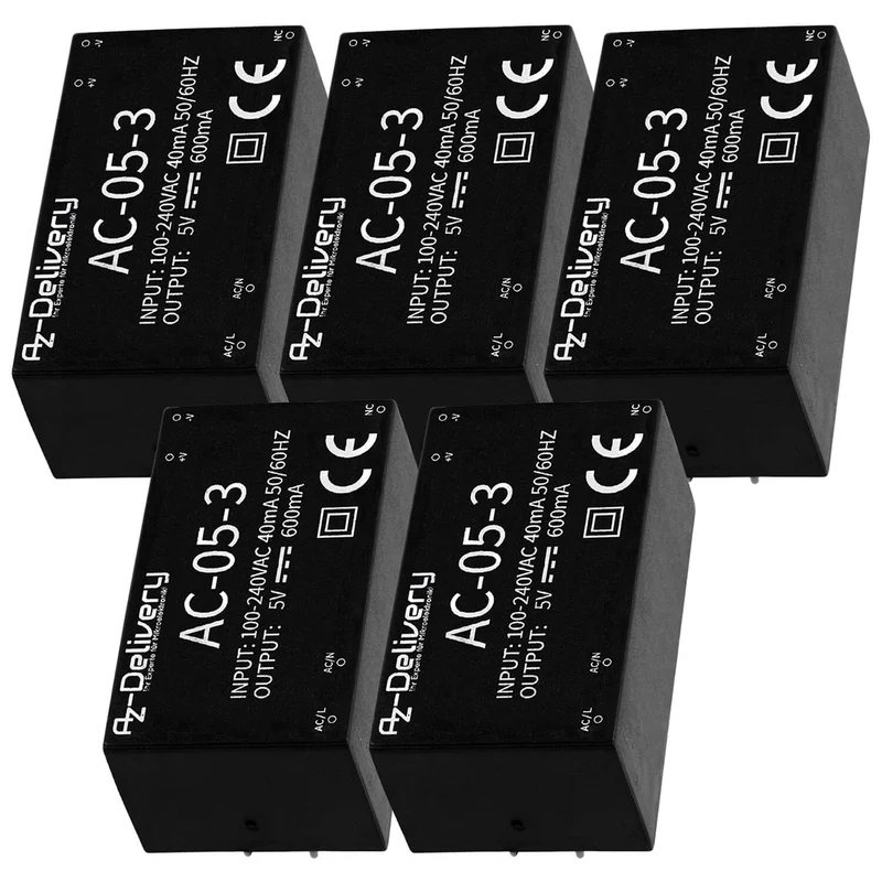 220V to 5V mini power supply compatible with Arduino and Raspberry Pi