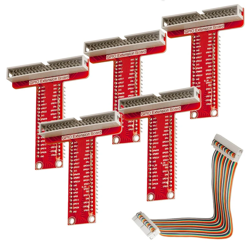 40 PINS GPIO BREAKOUT Board and compatible flat ribbon Ribbon cable for Raspberry Pi