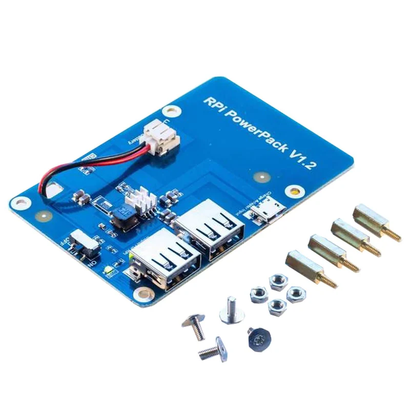 Portable battery power pack for Raspberry Pi