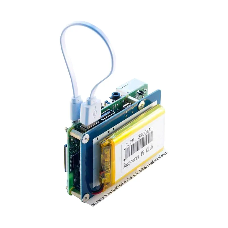 Portable battery power pack for Raspberry Pi
