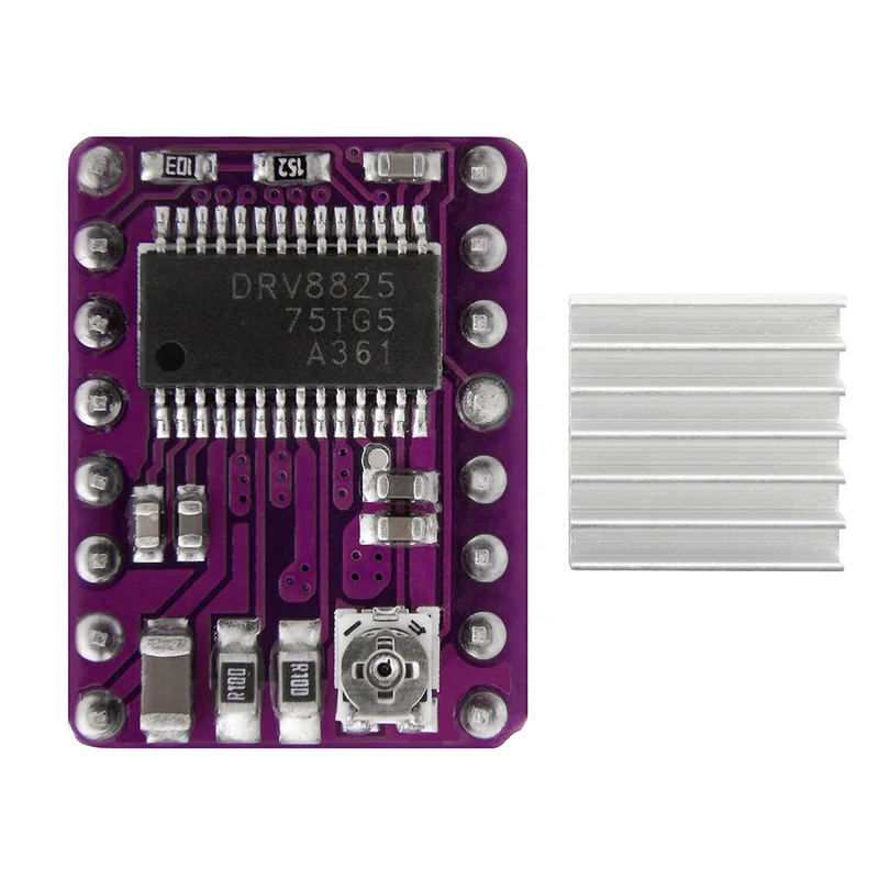 DRV8825 stepper motor driver module with heat sink, e.g. for RAMPS 1.4, CNC shield, 3D printer, Prusa Mendel