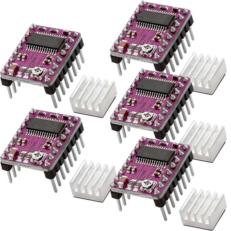 DRV8825 stepper motor driver module with heat sink, e.g. for RAMPS 1.4, CNC shield, 3D printer, Prusa Mendel