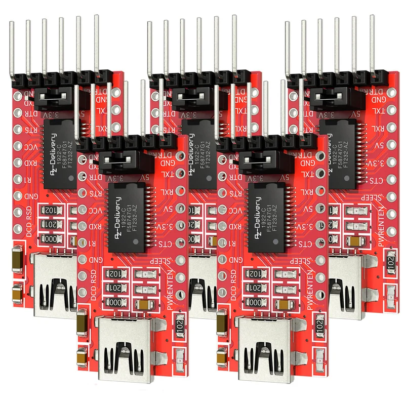 FT232-AZ USB to TTL serial adapter for 3.3V and 5V