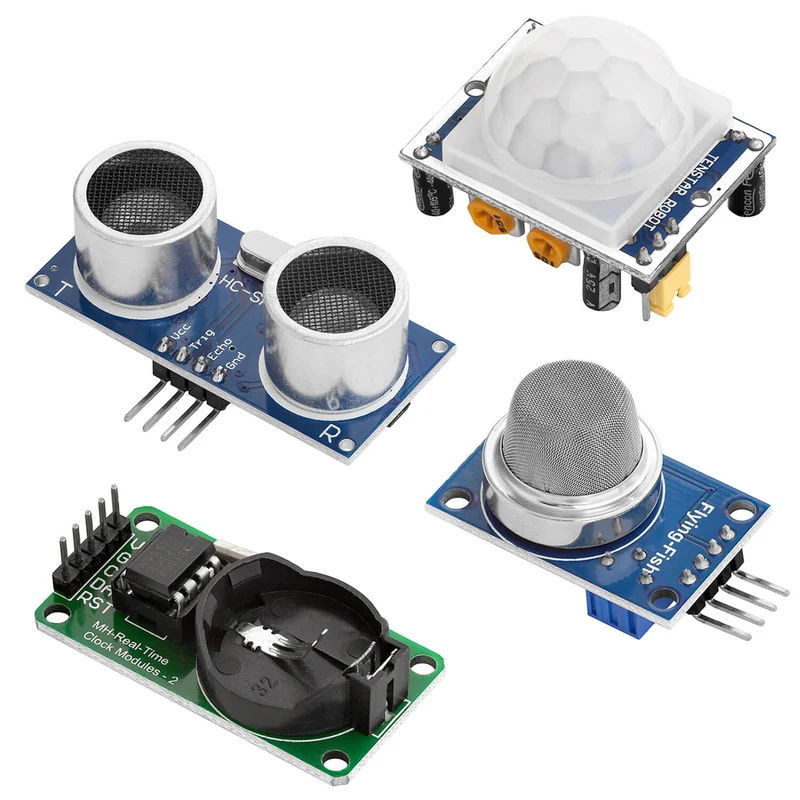 16 in 1 kit accessory set with sensors and modules compatible with Arduino and Raspberry Pi