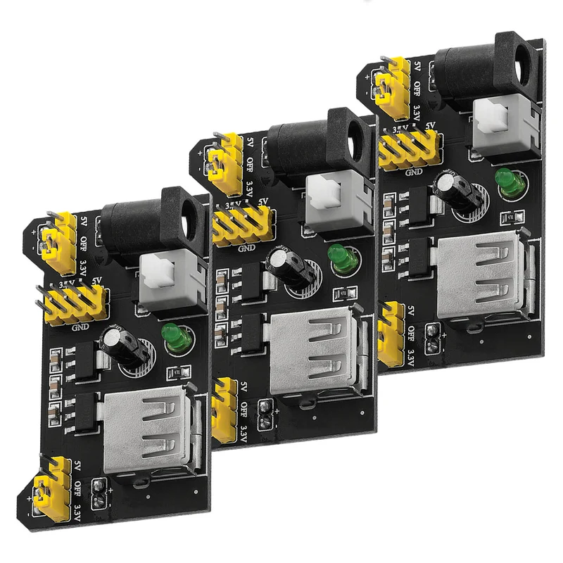 MB102 Breadboard Power Supply Adapter Power Supply Module 3.3V/5V