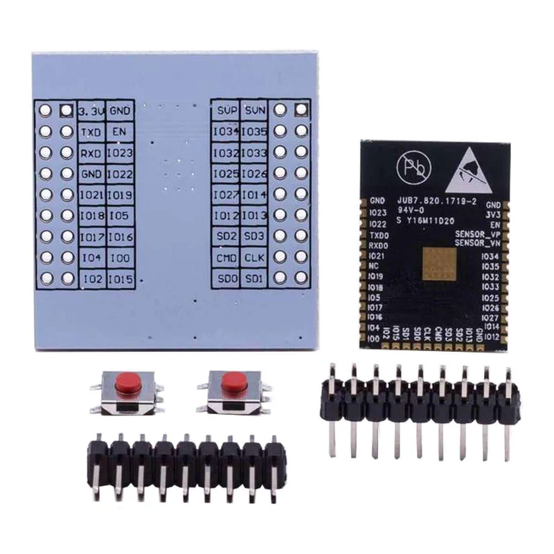 ESP32 WLAN WIFI module with free adapter plate for Raspberry Pi and microcontroller