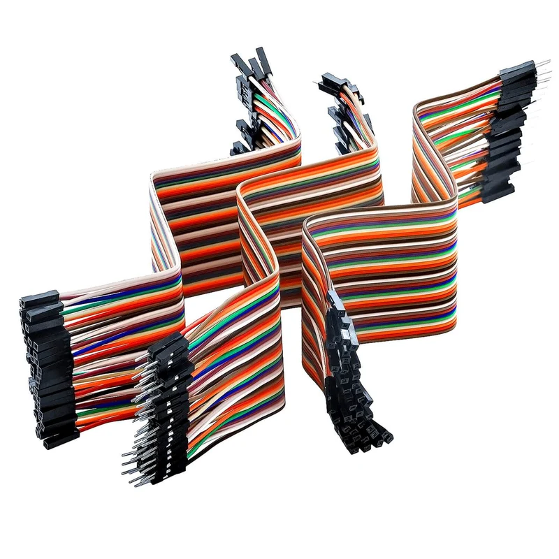 Jumper Wire cable 3 x 40 pcs. 20 cm M2M / F2M / F2F compatible with Arduino and Raspberry Pi Breadboard